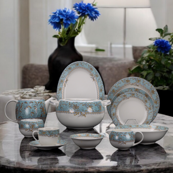 All New Fine Bone China Crockery Set | S shaped