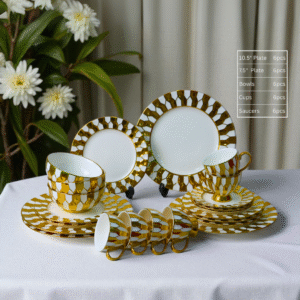 30 Pieces Electrogold dinner set Design code 641